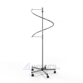 174/50 Piantana a spirale girevole, altezza fissa, Base a 5 razze