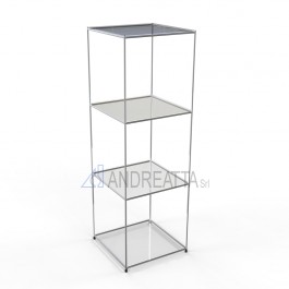 761/4 Scaffale per vetrina con 4 ripiani in Plexi