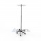 166/50 Piantana portacinture girevole, regolabile in altezza, Base a 5 razze
