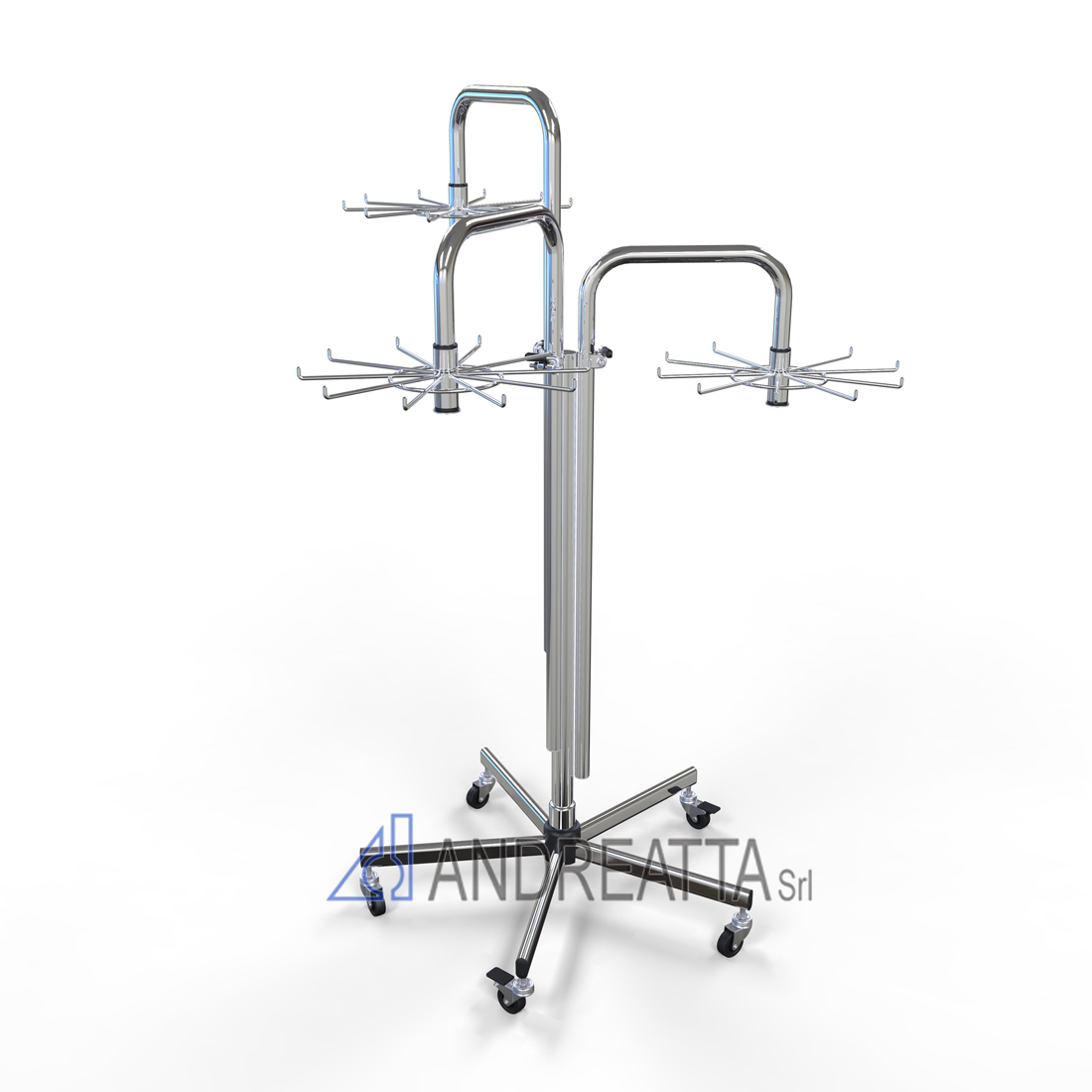 3 arms accessory stand, Adjustable in height