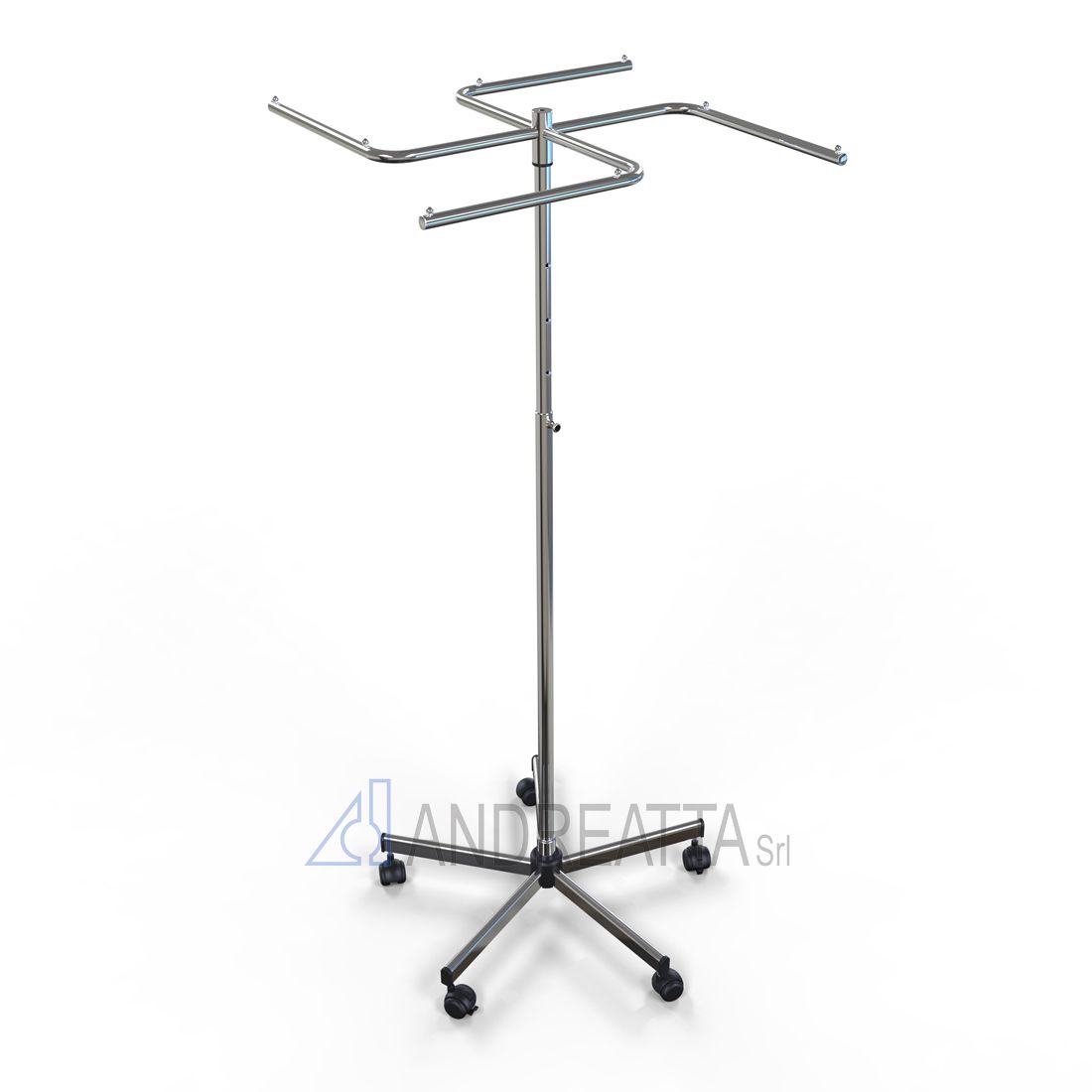 Turning stand, 4 arms, Adjustable in height