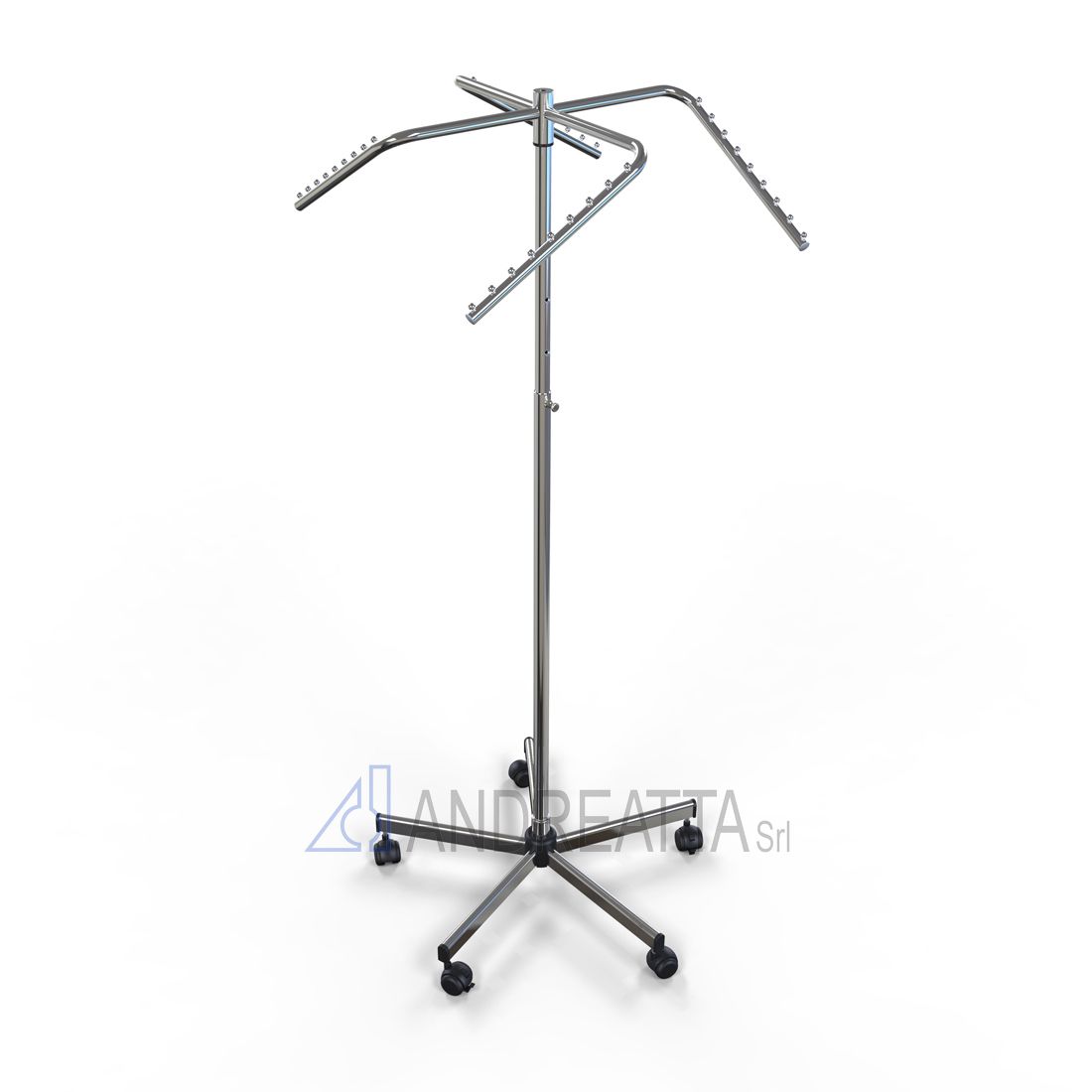 Turning stand, 4 arms, Adjustable in height