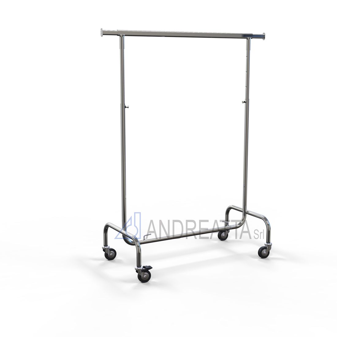 Garment rail Adjustable in height