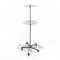 166/B/50 Piantana portacinture girevole doppia, regolabile in altezza, Base a 5 razze